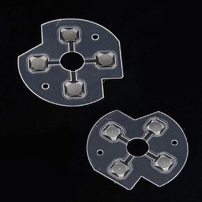 2Pcs Dpad Key Button Metal Patch D Pad Abxy Conductive Film Metal Dome Snap for Xbox One Game Joysticks Xbox One Controller Xbox One Slim Controller