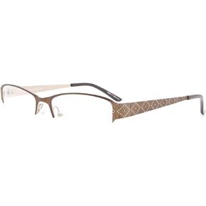 F202 Medium to Narrow Fit Multifocus Reading Glasses with Snakeskin Etched Temple Pattern