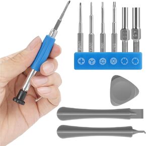kwmobile Repair Tool Kit Compatible with Nintendo Switch (10 Pieces) - Screwdriver Set for Repairing and Fixing - Tools with Wide Compatibility