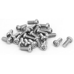 uxcell M5x12mm 304 Stainless Steel Button Head Torx Security Tamper Proof Screws 25pcs