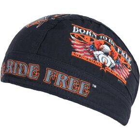 CTM® Cotton Premium Lined Born to be Free Do Rag
