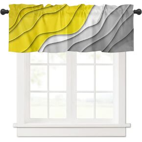 Ombre Valances for Windows Kitchen Valance Curtains with Wide Rod Pocket Modern Abstract Geometric Valance Curtains Bathroom Curtain Valance Gradient Pink Window Valances for Kitchen Bathroom 54"x18"