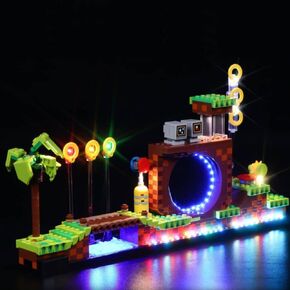 LED Light Kit for Lego Sonic Green Hill Zone 21331, Compatible with Lego 21331, Lighting Your Toy for Sonic Green Hill Zone - Without Model (Not Include Lego Set)