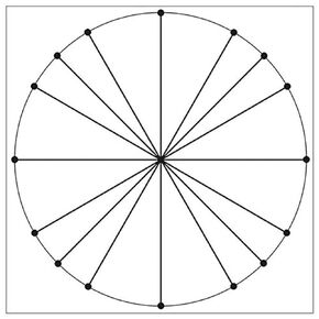 502899 Static Cling Grid, Unit Circle