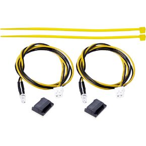 SWX RC Car Light 2PCS PH 2.0 Battery Connector Cable with Light Compatible with 1/14 Scale RC Tractor Truck Tamiya RC Car Upgrades Parts (Blue)