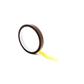 Kapton Polyimide Low Static Adhesive Tape, 3" Core, 1 mil Thick, 36 yd Length, 1/2" Width