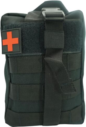 First Aid Set Black Waterproof Home Medical Kits Bag Large with First Aid Equipment Black, car, Boat, Hiking, Camping in Saudi Arabia