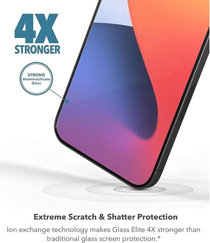 ZAGG InvisibleShield Glass Elite VisionGuard+ for iPhone 11 and iPhone XR - Extreme Shatter, Impact and Scratch Protection, Fingerprint Resistant - Clear in Saudi Arabia