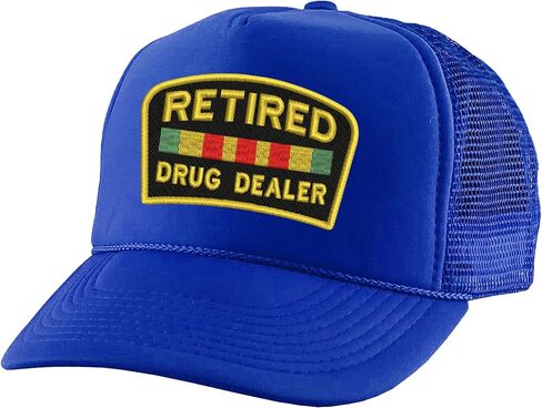 ALLNTRENDS Retired Dealer Embroidered Trucker Hat Adult Baseball Cap Adjustable Snapback in Saudi Arabia