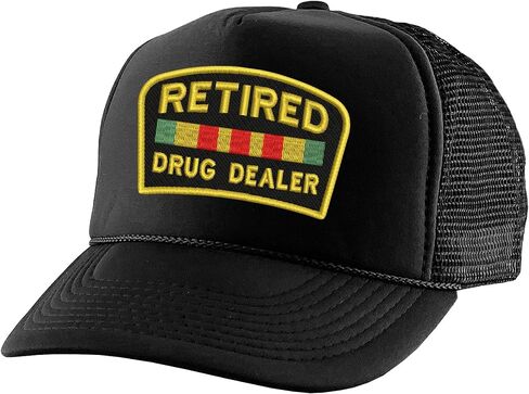 ALLNTRENDS Retired Dealer Embroidered Trucker Hat Adult Baseball Cap Adjustable Snapback in Saudi Arabia