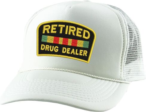 ALLNTRENDS Retired Dealer Embroidered Trucker Hat Adult Baseball Cap Adjustable Snapback in Saudi Arabia