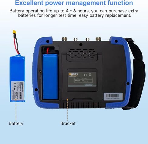 OWON HSA032-TG Handheld Spectrum Analyzer with Tracking Generator,Frequency Range 9 kHz to 3.2 GHz, EMI Pre-Compliance Test Kit with 8 inches IPS LCD Touchscreen Display in Kuwait
