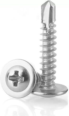 100 قطعة فيليبس الصفائح المعدنية الذاتي الحفر مسامير الفولاذ المقاوم للصدأ الجمالون رئيس 4.2X25 مللي متر عالية القوة مسامير التنصت السريع in Kuwait