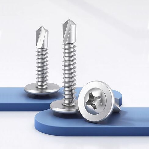 100 قطعة فيليبس الصفائح المعدنية الذاتي الحفر مسامير الفولاذ المقاوم للصدأ الجمالون رئيس 4.2X25 مللي متر عالية القوة مسامير التنصت السريع in Kuwait