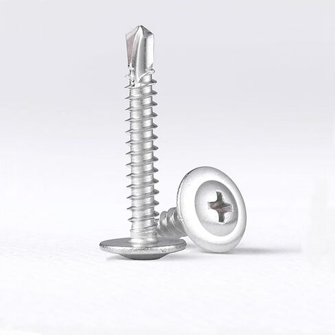 100 قطعة فيليبس الصفائح المعدنية الذاتي الحفر مسامير الفولاذ المقاوم للصدأ الجمالون رئيس 4.2X25 مللي متر عالية القوة مسامير التنصت السريع in Kuwait