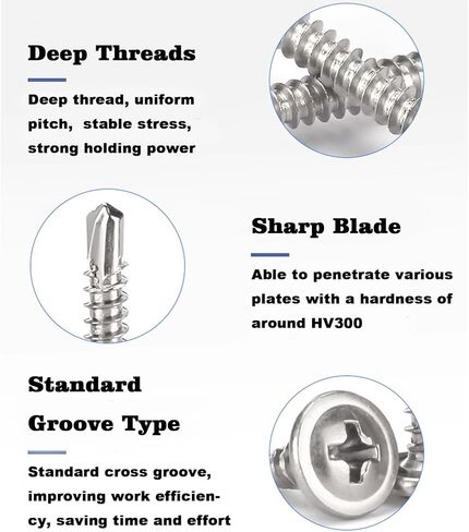 100 قطعة فيليبس الصفائح المعدنية الذاتي الحفر مسامير الفولاذ المقاوم للصدأ الجمالون رئيس 4.2X25 مللي متر عالية القوة مسامير التنصت السريع in Kuwait