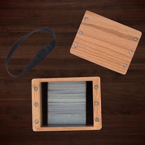 Monster Wooden Deck Box w Strong Magnetic Lid & Security Band- Premium Finish Holds 150 Sleeved Cards- Compatible with Yugioh Commander Magic the Gathering MTG Sports Cards, All Trading Card TCG Games in Saudi Arabia