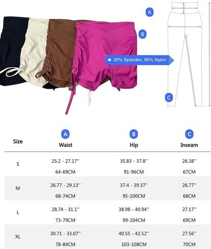 Women's Cross Waist Yoga Booty Shorts Scrunch Butt Lifting Workout Gym Spandex Dance Hot Crossover Leggings Shorts in Saudi Arabia