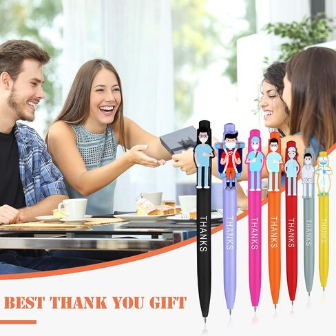 Cute Nurse Pens Doctor Pens Funny Cartoon Nurse Ink Ball Point Pens Thank You Gifts for Doctors Medical Assistant Accessories Healthcare Workers Nursing School Students Supplies (35 Pcs) in Saudi Arabia
