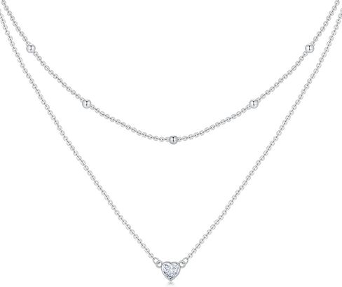 Seiyang Birthstone Necklaces for Women 925 Sterling Silver Infinity Heart/Flower/Teardrop Birthstone Pendant Necklaces Birthday Gifts for Women Girls Wife Mom Lady Her in Kuwait