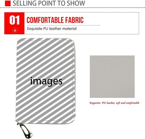 حامل بطاقات ائتمان لطيف من Boston Terrier للنساء، محفظة بطاقات صغيرة ناعمة من جلد البولي يوريثان، محفظة متعددة حامل بطاقات بسحاب in Kuwait