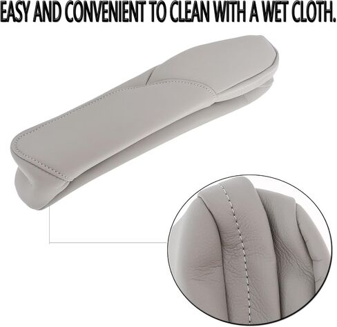 munirater 2Pcs Leather Front Seat Armrest Cover Skin (Gray) Replacement for 2007-2009 Honda CR-V CRV in Saudi Arabia