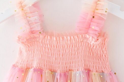 Toddler Girls Tulle Tutu Dress Rainbow Summer Tulle Sequin Dresses Size 12M-6T in Saudi Arabia