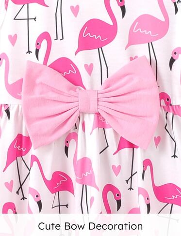 PATPAT Toddler Girl Dress Little Girl Bowknot A-Line Sundress Baby Birthday Beach Dresses 2-6 Years in Saudi Arabia