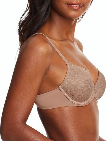 حمالة صدر نسائية من Maidenform One Fab Fit Underwire، حمالة صدر Demi T-shirt، حمالة صدر قابلة للتحويل (ألوان متقاعدة) in Saudi Arabia