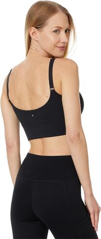 prAna Luxara Bralette Charcoal Linea LG (Women's 10-12) in Saudi Arabia