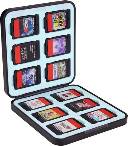 حافظة بطاقات الألعاب لجهاز Nintendo Switch & Switch OLED، حامل خرطوشة بطاقات الألعاب المحمولة لجهاز Nintendo Switch OLED، منظم حقيبة تخزين بطاقات الألعاب مع 12 فتحة لبطاقات الألعاب وفتحة بطاقة Micro SD in Saudi Arabia