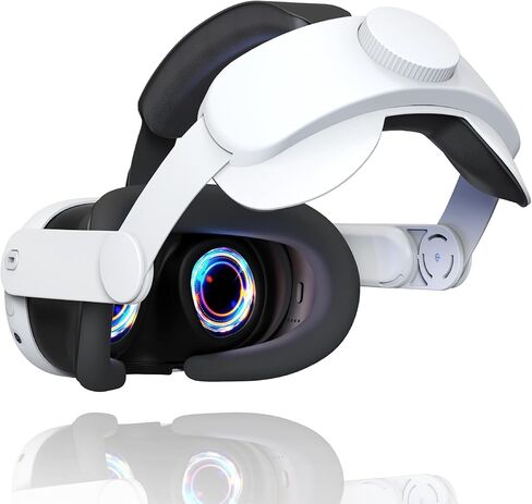 حزام الرأس لـ Meta Quest 3، حزام VR Elite قابل للتعديل لدعم Quest3 المحسن، ملحق وسادة مضادة للانزلاق in Kuwait