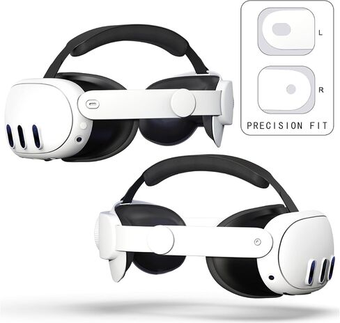 حزام الرأس لـ Meta Quest 3، حزام VR Elite قابل للتعديل لدعم Quest3 المحسن، ملحق وسادة مضادة للانزلاق in Kuwait