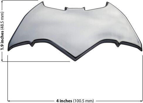 شارة سيارة باتمان ثلاثية الأبعاد بشعارات المعجبين (BvS Batman - كروم) in Kuwait