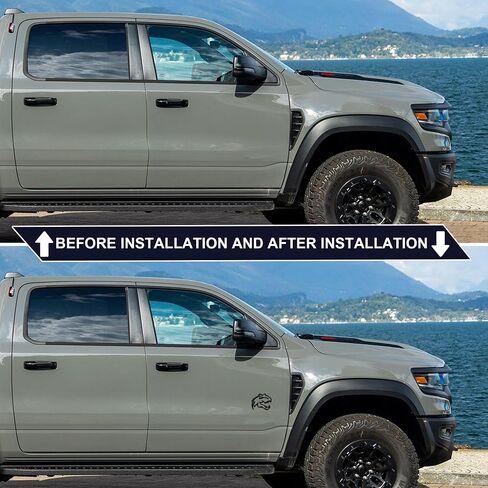 Dinosaur Emblem, A Pair Dinosaur Graphic Badge Fits for RAM TRX 1500 ~Stick it Anywhere (Redeye) in Saudi Arabia