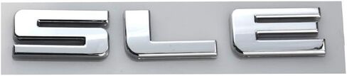 2pcs SLE Letter Nameplate Emblems Badges Replacement for Chevrolet Silverado (Chrome) in Kuwait