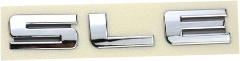 2pcs SLE Letter Nameplate Emblems Badges Replacement for Chevrolet Silverado (Chrome) in Kuwait