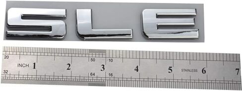 2pcs SLE Letter Nameplate Emblems Badges Replacement for Chevrolet Silverado (Chrome) in Kuwait