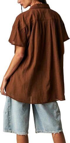 Free People Women's Float Away Shirt in Saudi Arabia