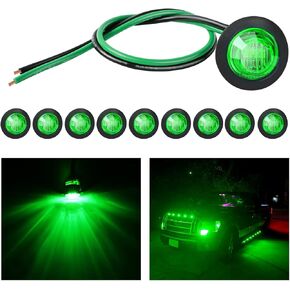 nilight مزدوج بولسي علامة ضوء 5pcs الأحمر 10led مستطيلة ضوء التخليص الجانب الأمامي الخلفي علامة مؤشر ضوء سطح شنت لشاحنة 12 فولت شاحنة التخييم rv قارب شاحنة، 2 سنة الضمان in Kuwait