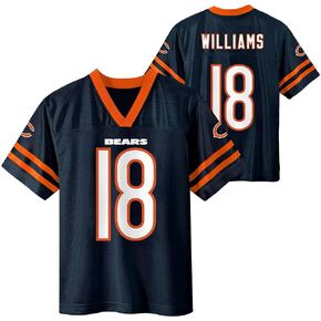 Caleb Williams Chicago Bears Navy #18 NFL Kids Youth 4-20 Name and Number Color Home Player Jersey in Saudi Arabia
