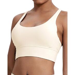 Grace Form Strappy Sports Bra for Women Padded Push Up Sport Bra Athletic Running Workout Bra Yoga Bra in Saudi Arabia