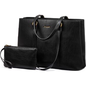LOVEVOOK Laptop Tote Bag for Women,Leather Computer Tote Bag Purse for Work in Saudi Arabia