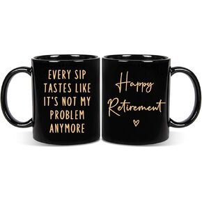 هدية التقاعد Aurahouse للرجال ، زخارف القدح التقاعد مضحك ، أفضل هدايا التقاعد للنساء الرجال 2025 ، زميل في العمل ، صديق ، مدرس ، مدرب ، أخوات ، أمي ، الهدايا المتقاعدة لم تعد مشكلتي بعد الآن مشكلتي in Kuwait