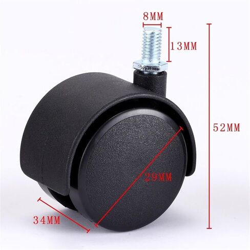30mm 40mm 48mm Screw Without Brake Swivel Castor Wheels Replace Trolley Machinery Silent 1Pcs(30mm) in Saudi Arabia