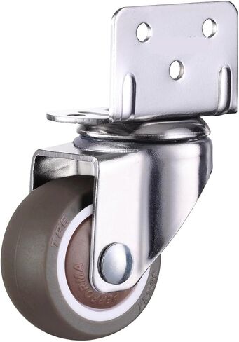 4Pcs Furniture Casters Wheels Soft Rubber Swivel Caster Quite Roller Wheels(No Brake,2 inch) in Saudi Arabia