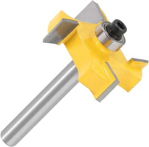 6mm 1/4 Inch Handle T-Shaped Bearing Woodworking Milling Cutter 1pcs(6.35X0.37in) in Saudi Arabia