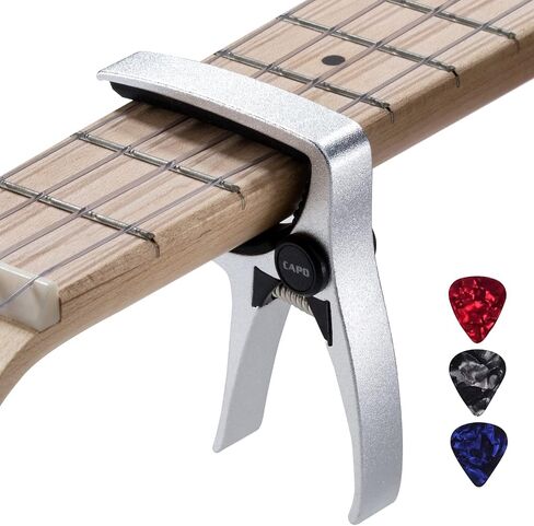 Ukulele Capo for 4 String Guitar and Mandolin, Mini Size Professional Ukulele Capo (Gold) in Kuwait