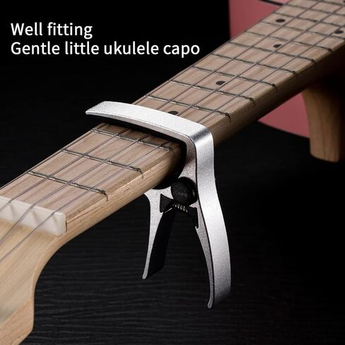 Ukulele Capo for 4 String Guitar and Mandolin, Mini Size Professional Ukulele Capo (Gold) in Kuwait