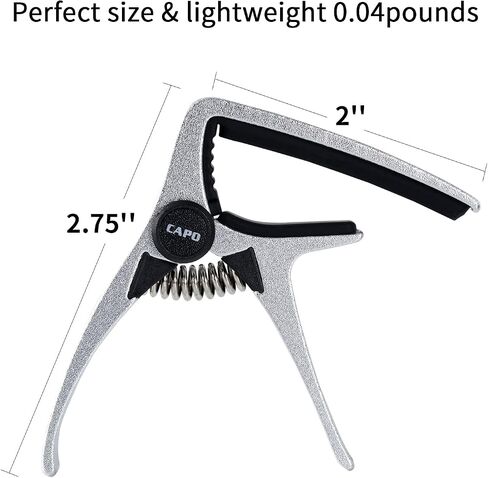 Ukulele Capo for 4 String Guitar and Mandolin, Mini Size Professional Ukulele Capo (Gold) in Kuwait